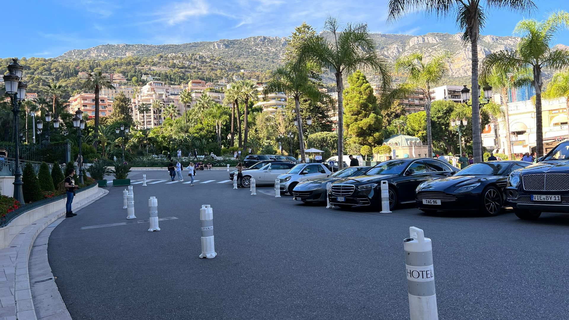 a street with cars parked along it