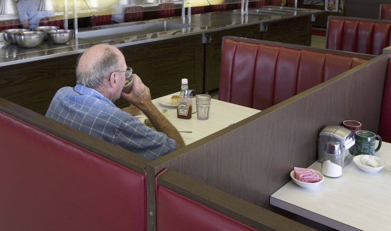 Famous diner, Hokes Cafe on old Lincoln Highway, US 30, Ogallala, Nebraska
