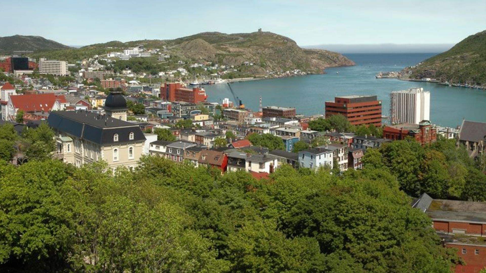 veiw looking east of St. John's, Newfoundland
