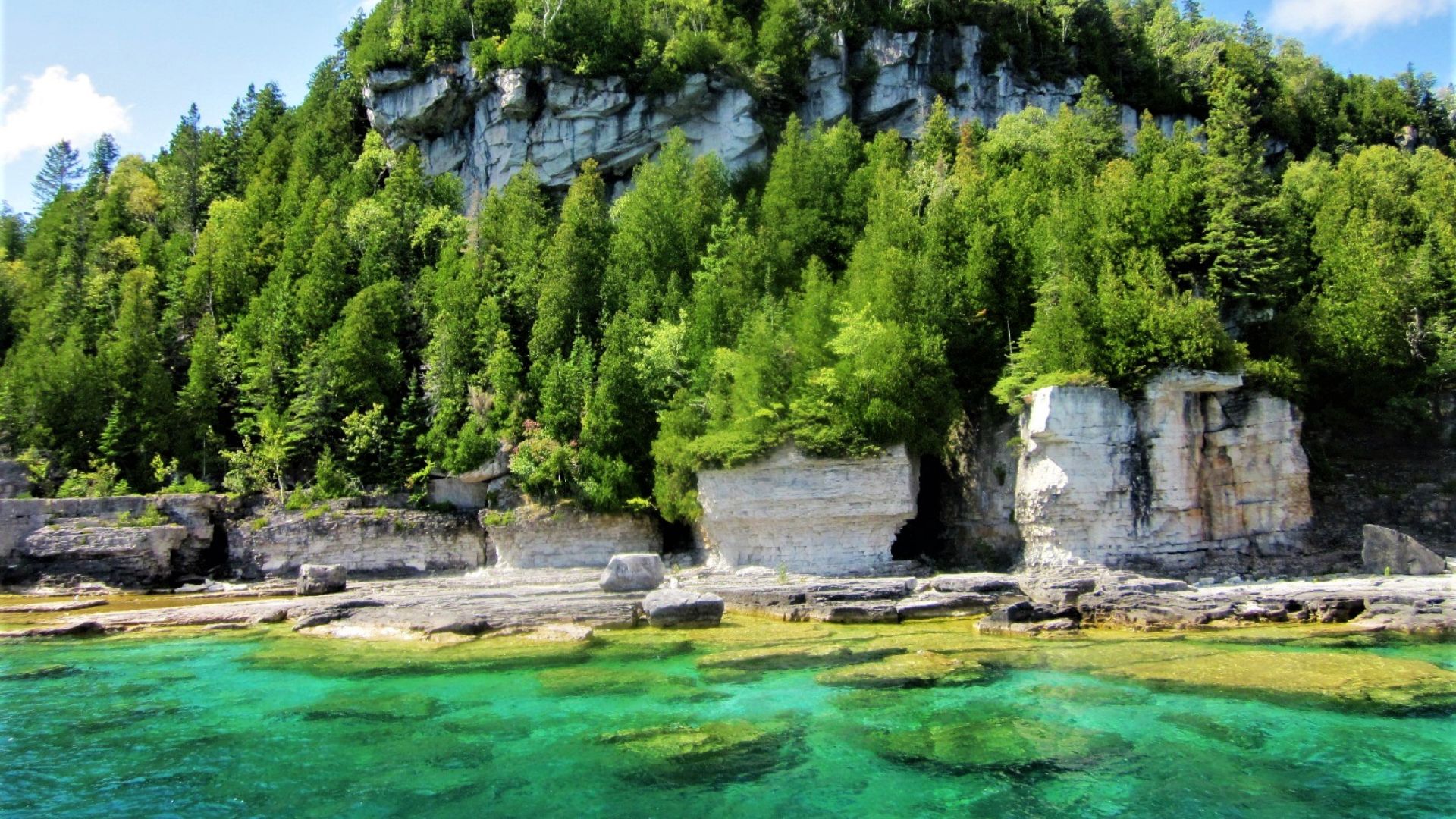 Fathom Five National Marine Park- Flowerpot Island- Georgian Bay- Tobermory –Ontario