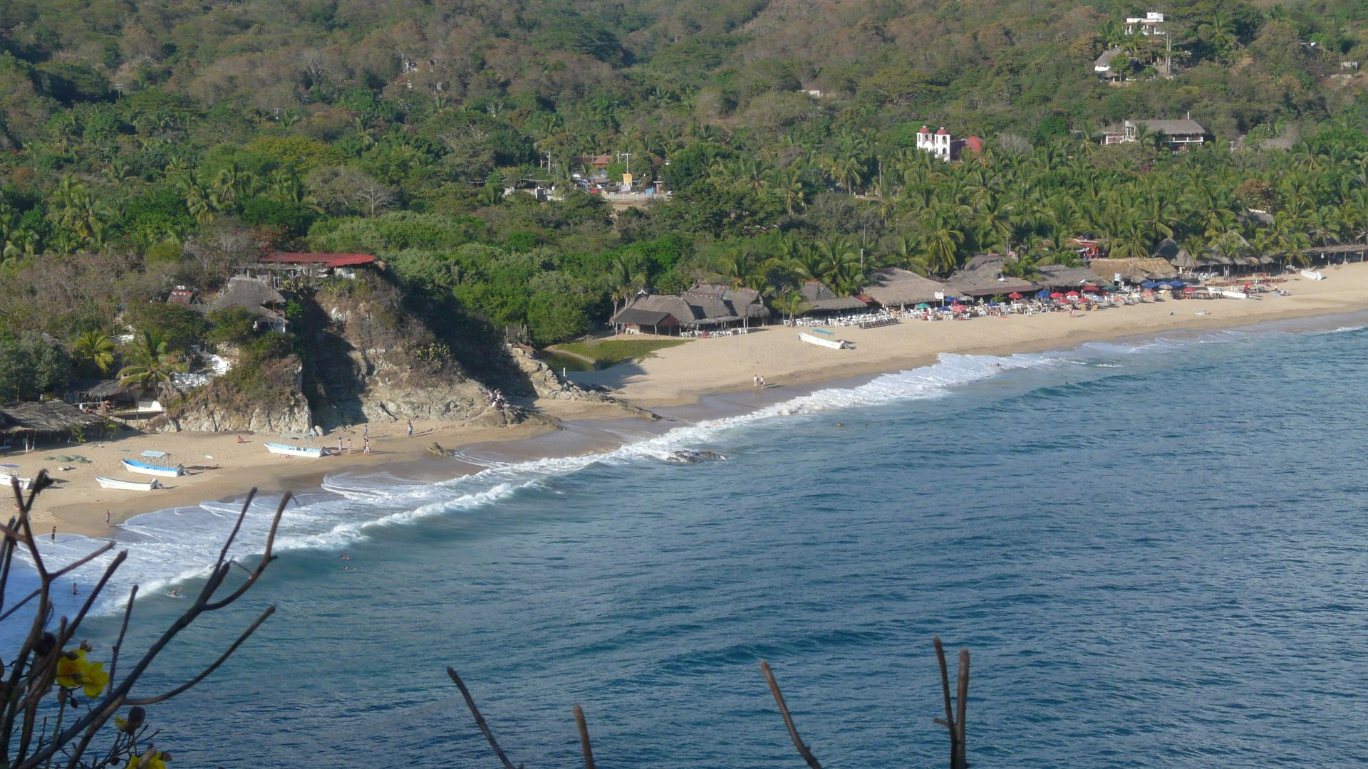 View of Mazunte, Oaxaca, Mexico