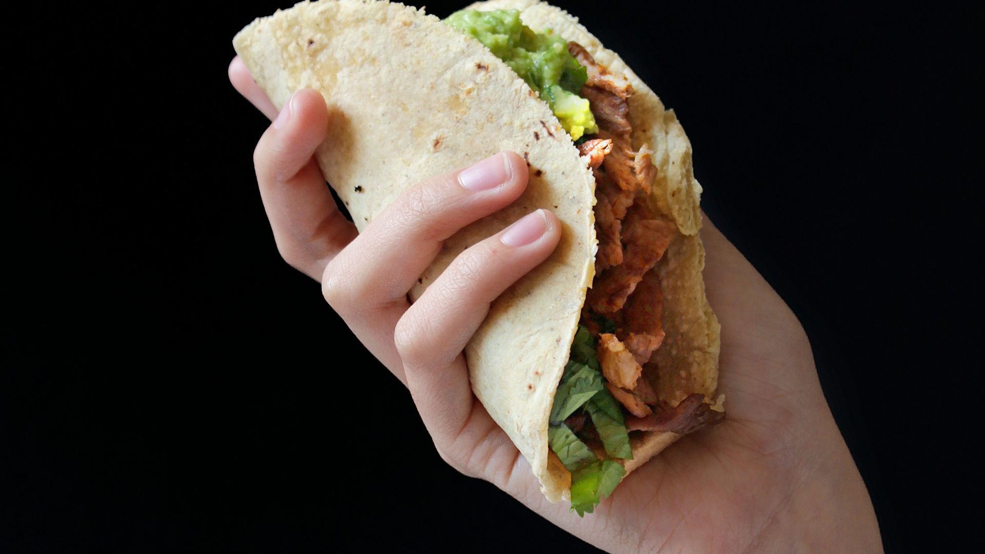 taco with vegetables