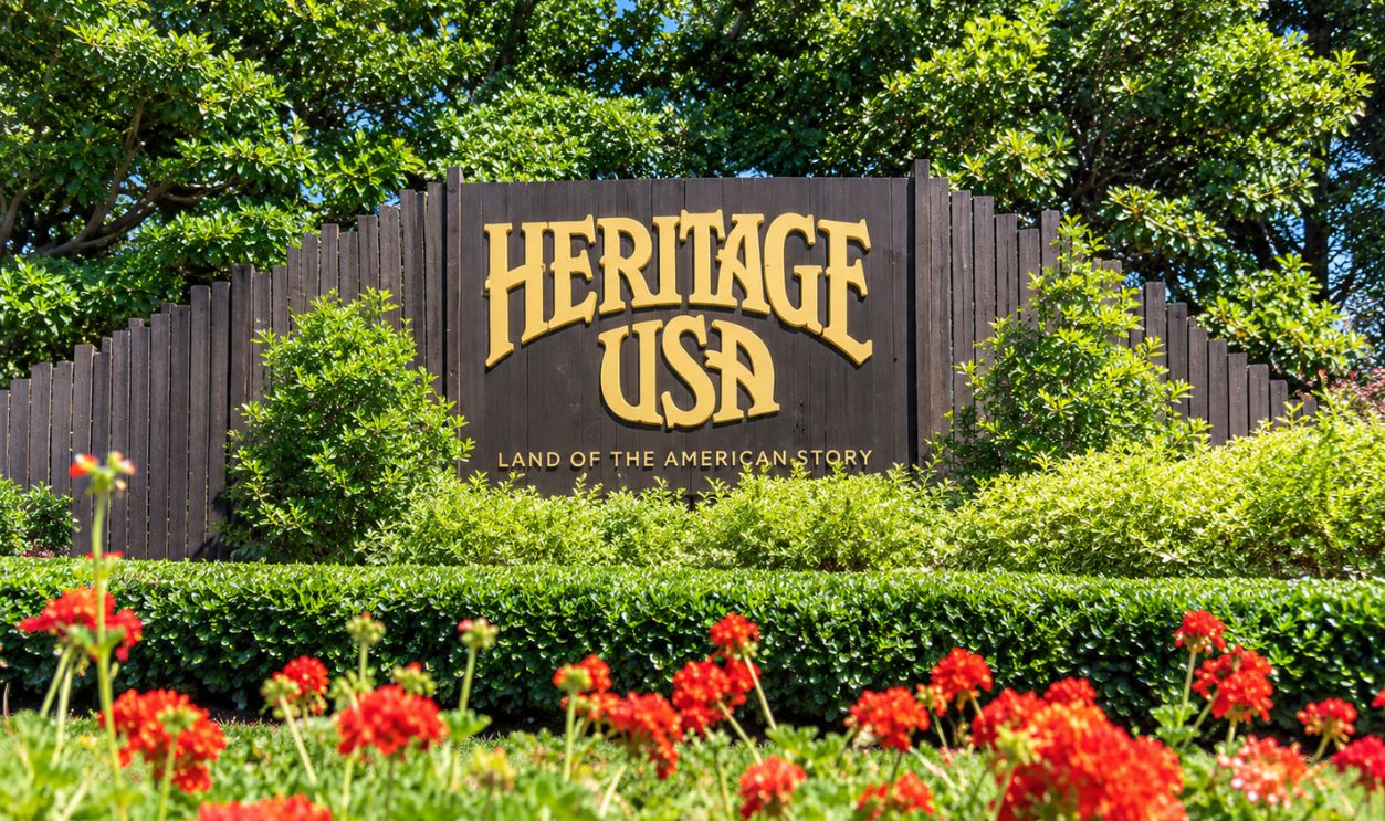 Entrance sign at the former Heritage USA complex 
