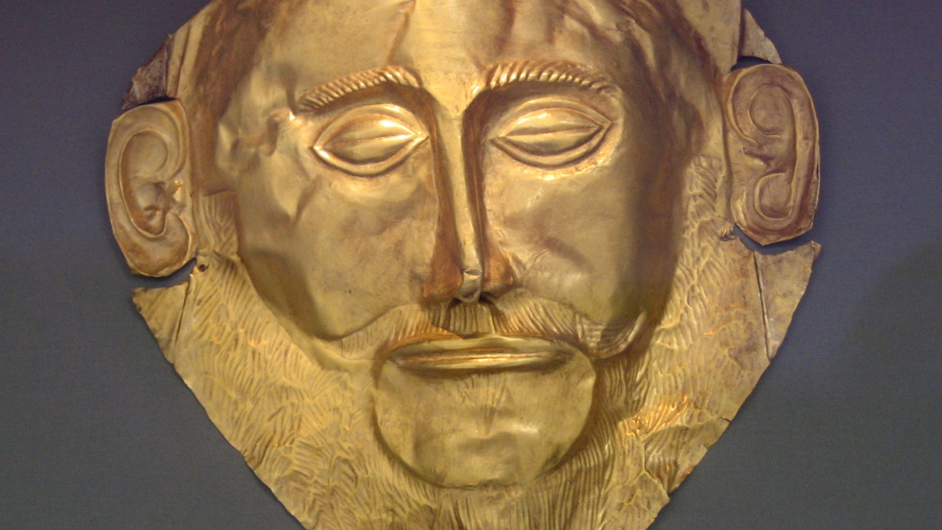 Found from Grave V, Grave circle A, Mycenae, 16 centuries BC