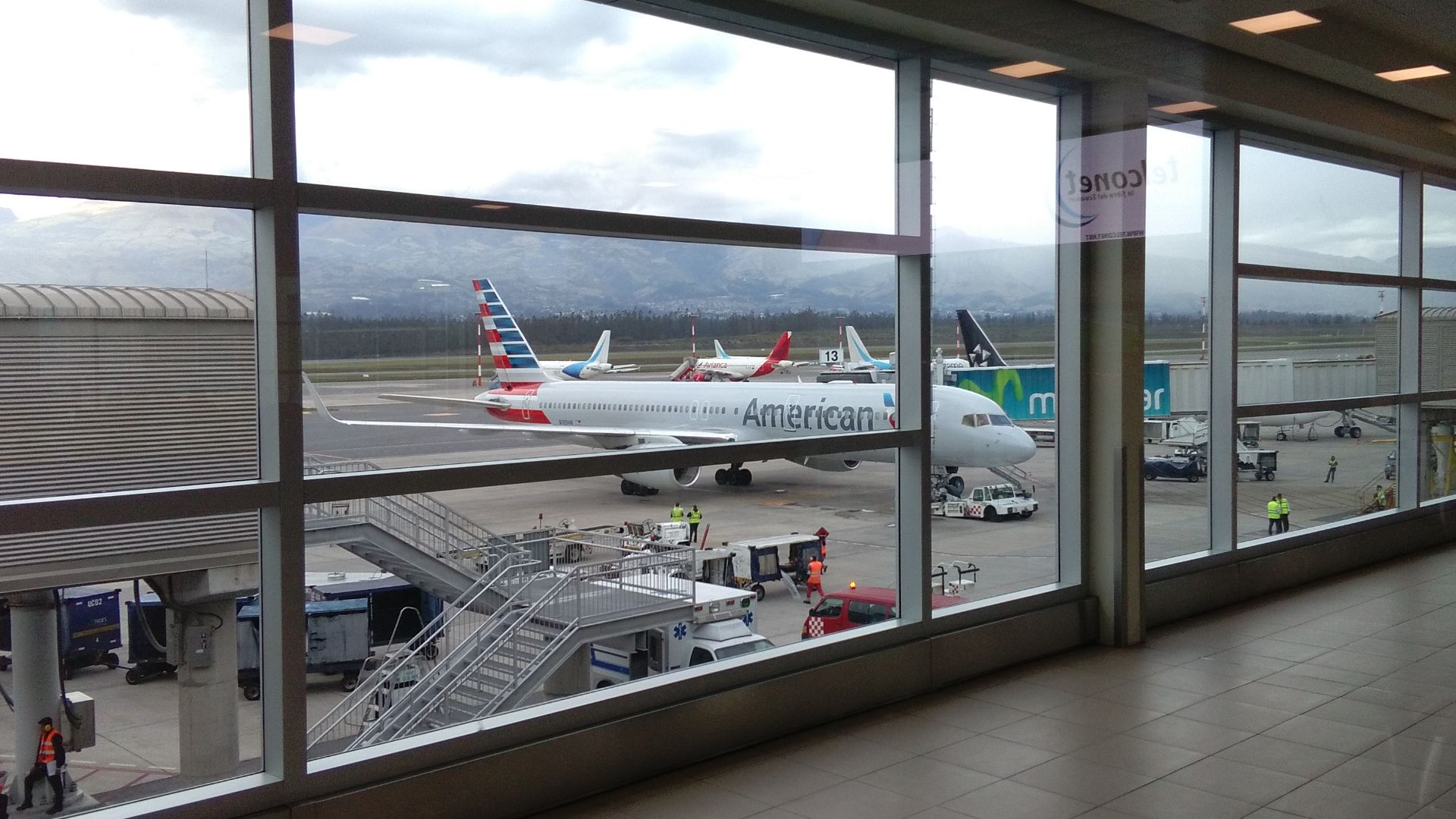 International departures view