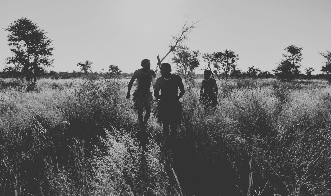 silhouette of indigenous people 