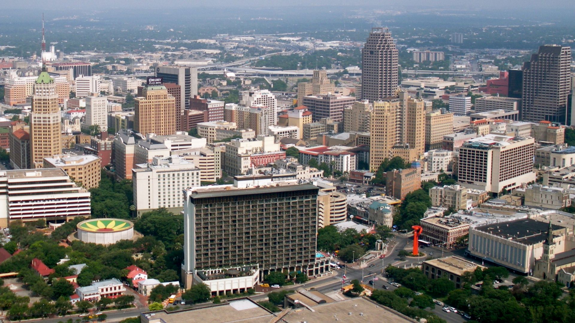 Downtown San Antonio from Tower of the Americas
