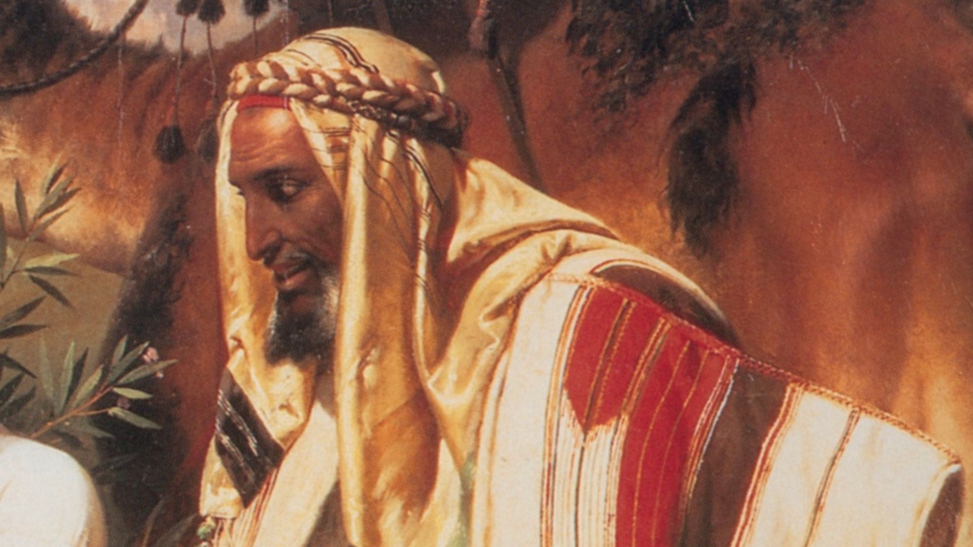 Portrait of Yehuda (Judah), son of Jacob (oil on canvas)