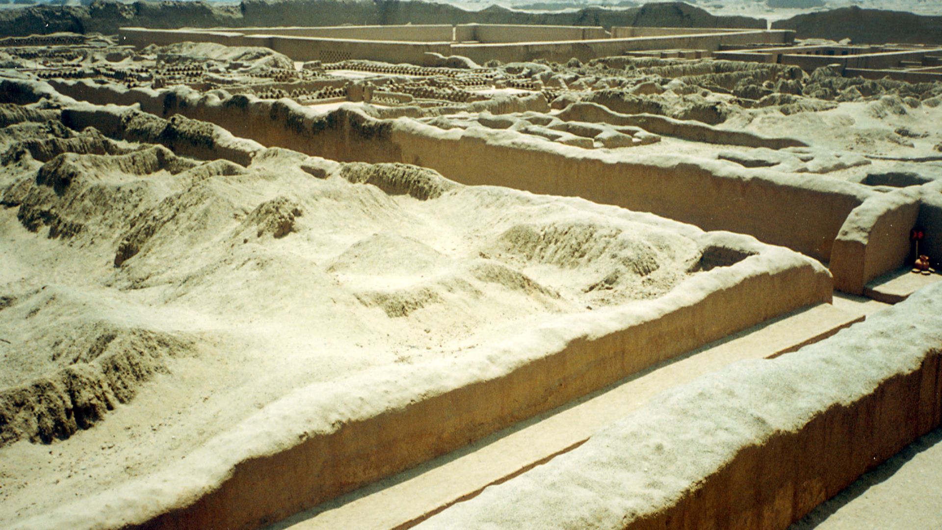 Chan Chan, the huge adobe town from Chimu time. Trujillo, Peru.