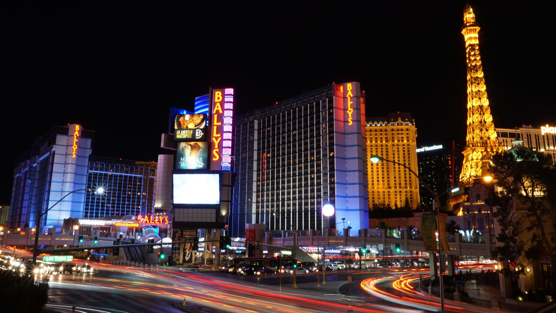 Las Vegas strip at night, Nevada