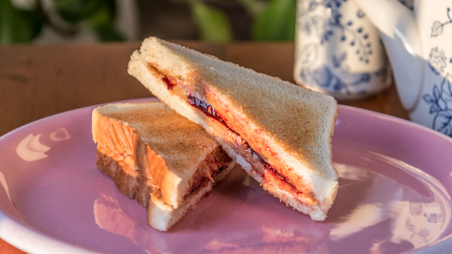 Peanut butter and jelly sandwich