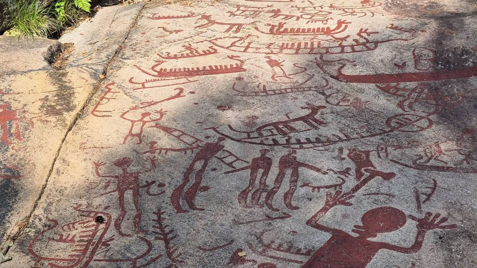 This is the probably most famous Bronze Age petroglyph in Sweden