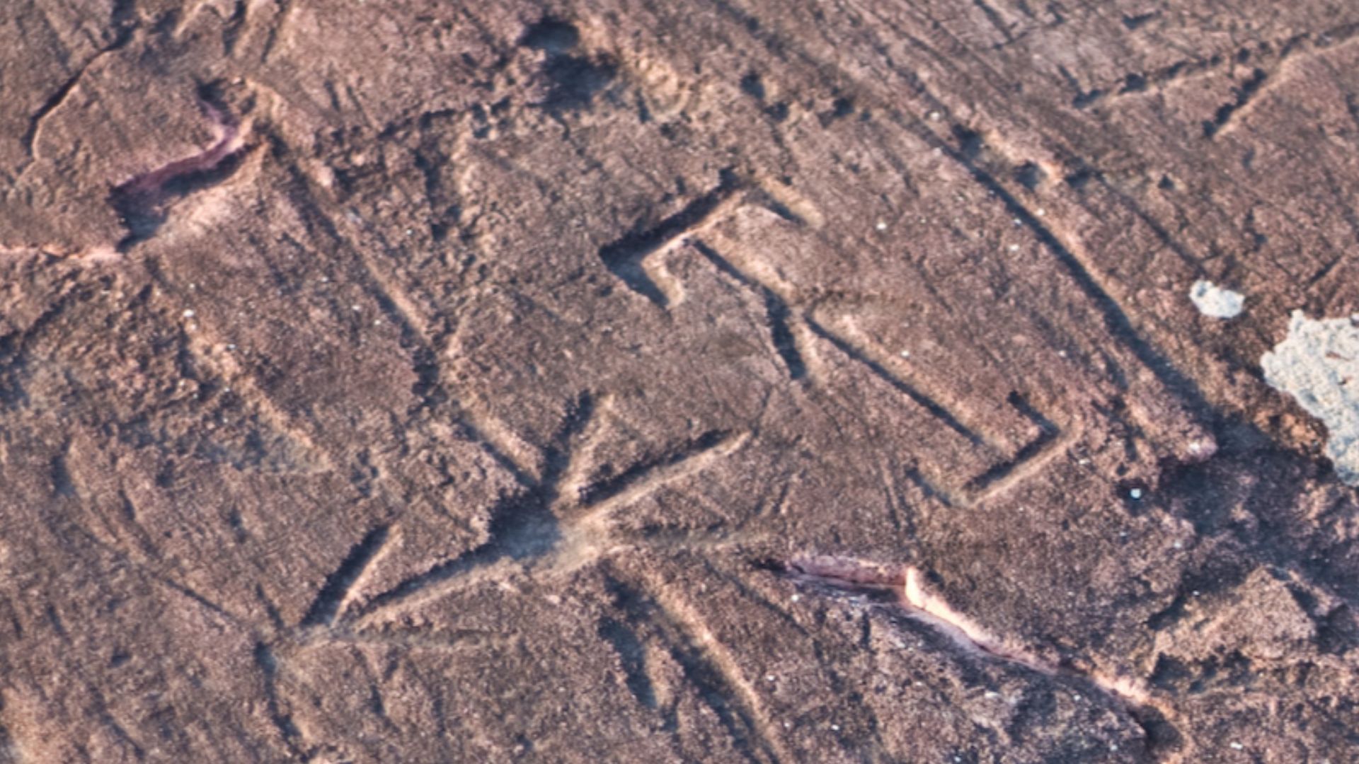 Ancient Glyphs-Jeffers Petroglyphs near Jeffers, Minnesota.