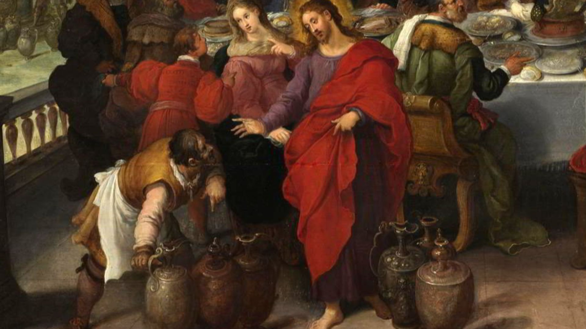The Wedding at Cana by Frans Francken the Younger, c. 1618–20, Nationalmuseum, Stockholm