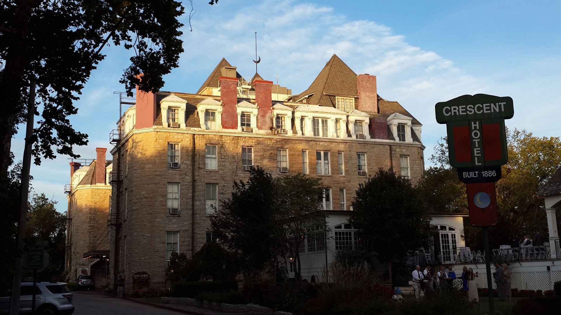 A 2014 photo of the Crescent Hotel in Eureka Springs, Arkansas