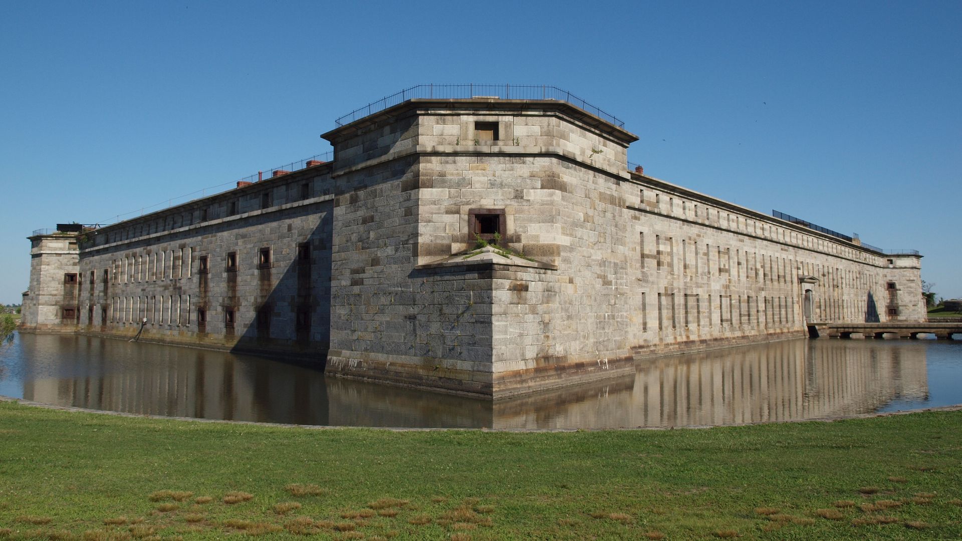 Northwest corner of fort.