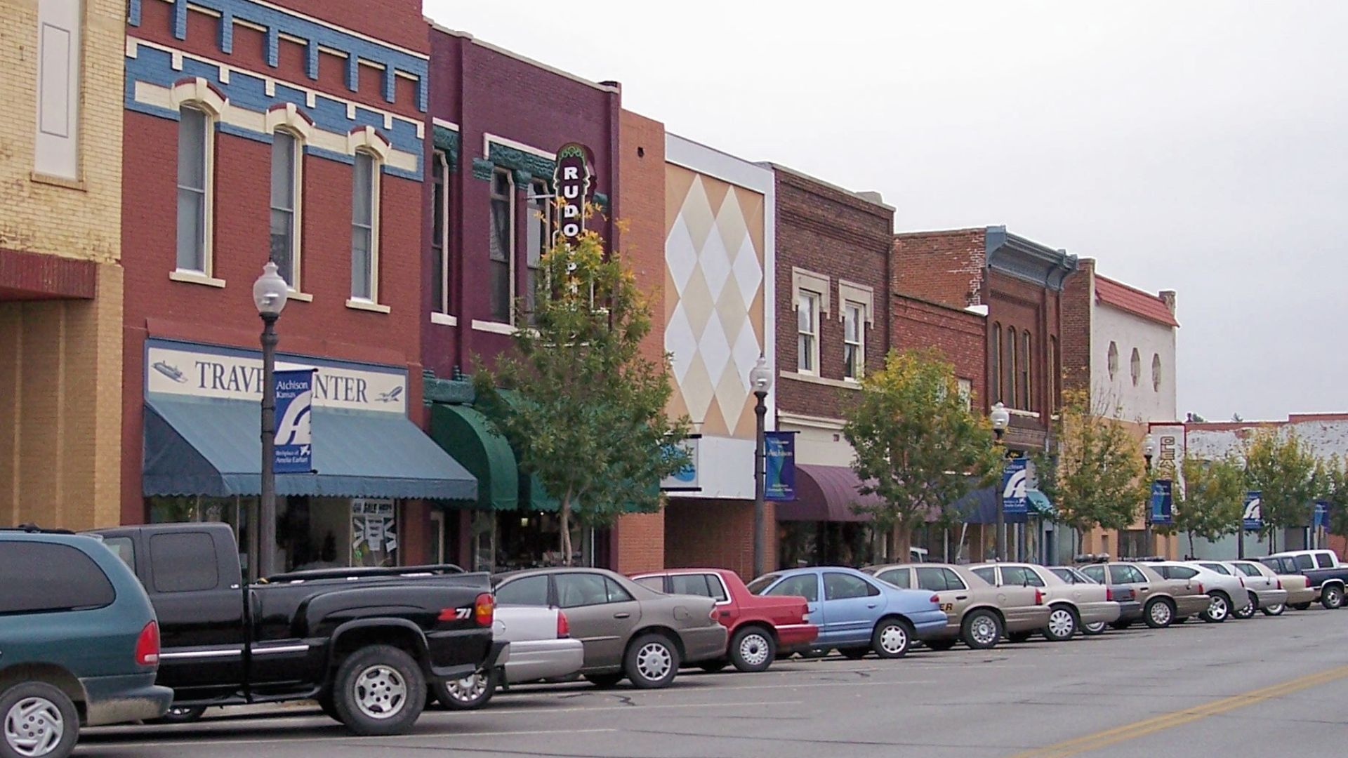 Commercial Street in downtown w:Atchison, Kansas