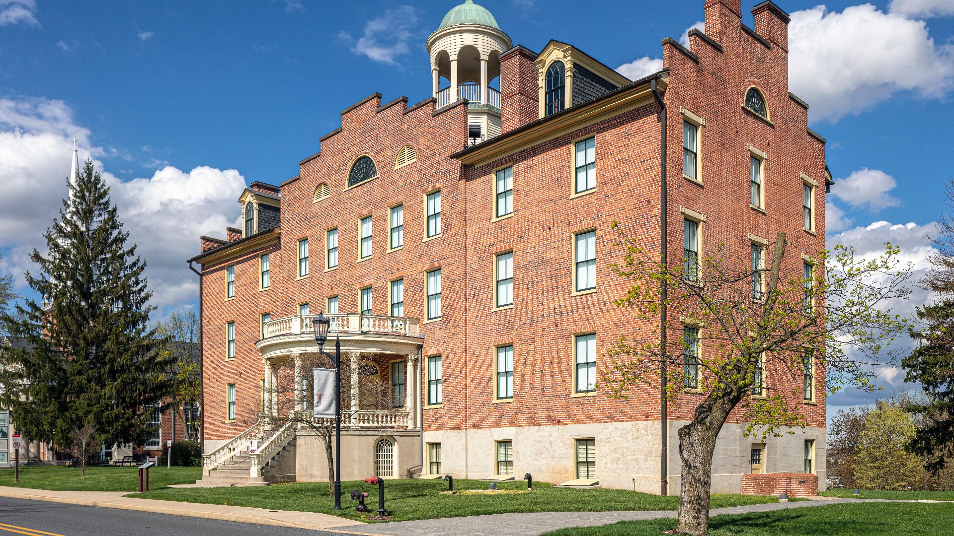The Gettysburg Seminary Building, now the Seminary Ridge Museum on the grounds of the Lutheran Theological Seminary at Gettysburg, Pennsylvania, USA