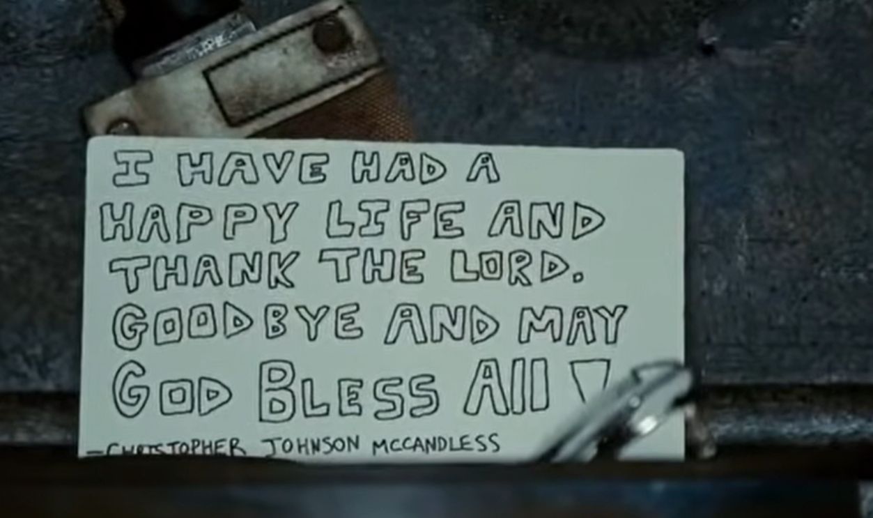 Screenshot from Into the Wild (2007)