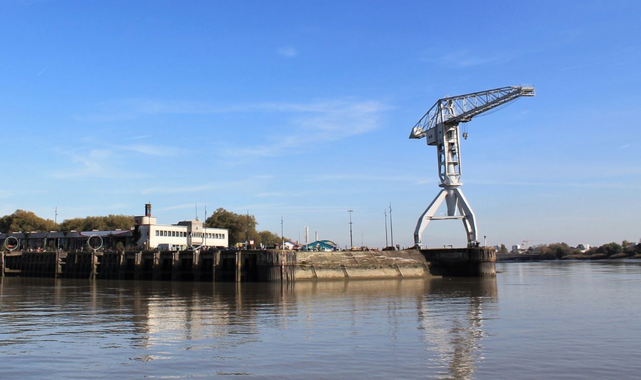 Historic docks of Nantes city, Loire Atlantique, Pays de la Loire region, France