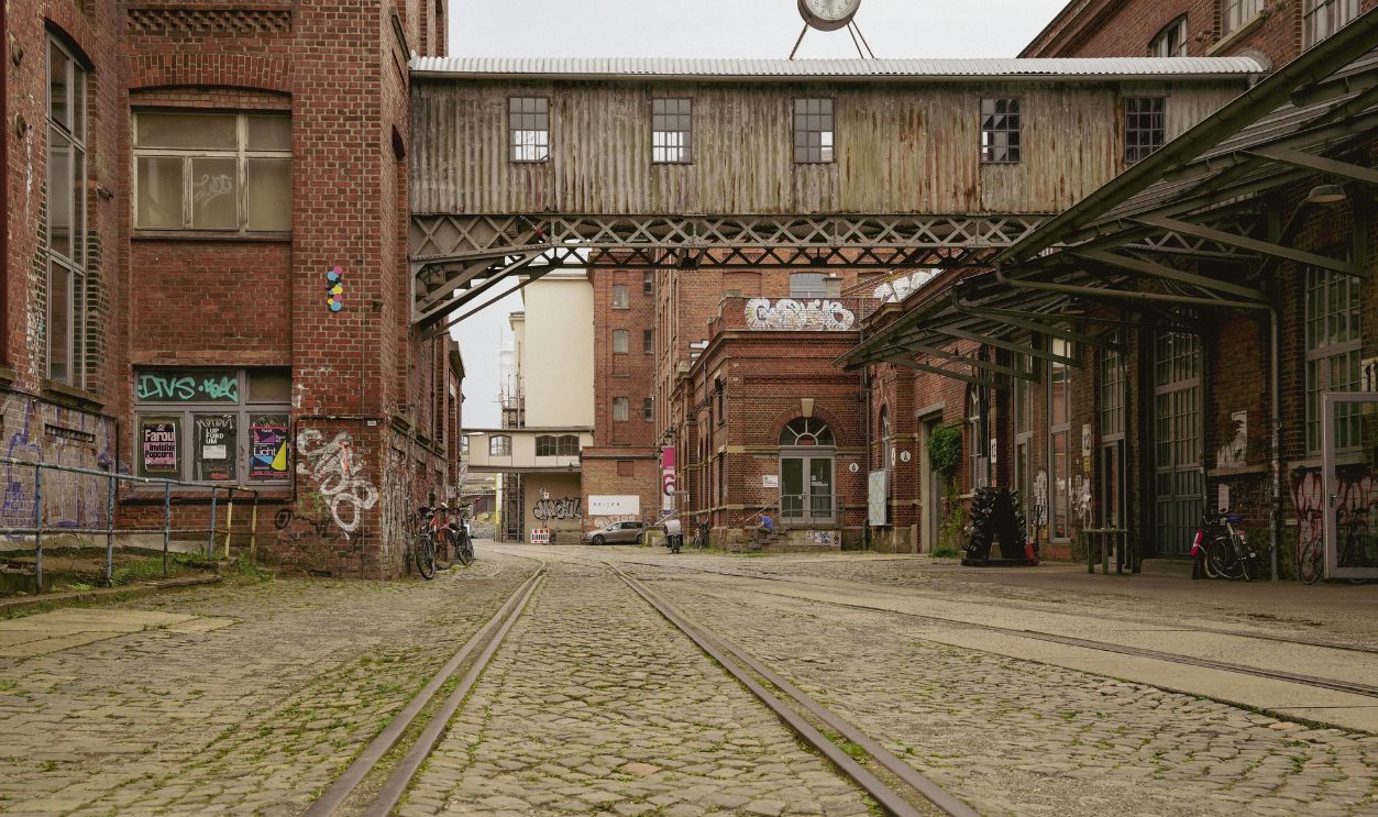 Leipzig, Germany, 08-08-2025. Halle 14 on the site of the Leipzig cotton mill. The Leipziger Baumwollspinnerei is a redeveloped industrial site in Leipzig, Saxony, Germany