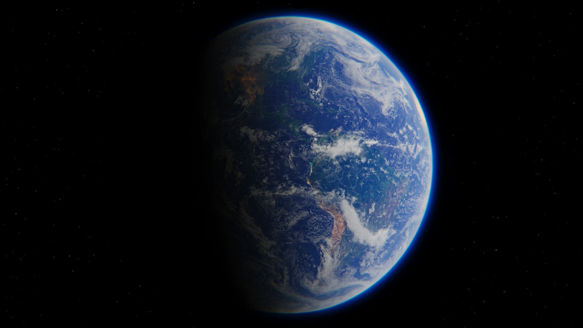 a view of the earth from space