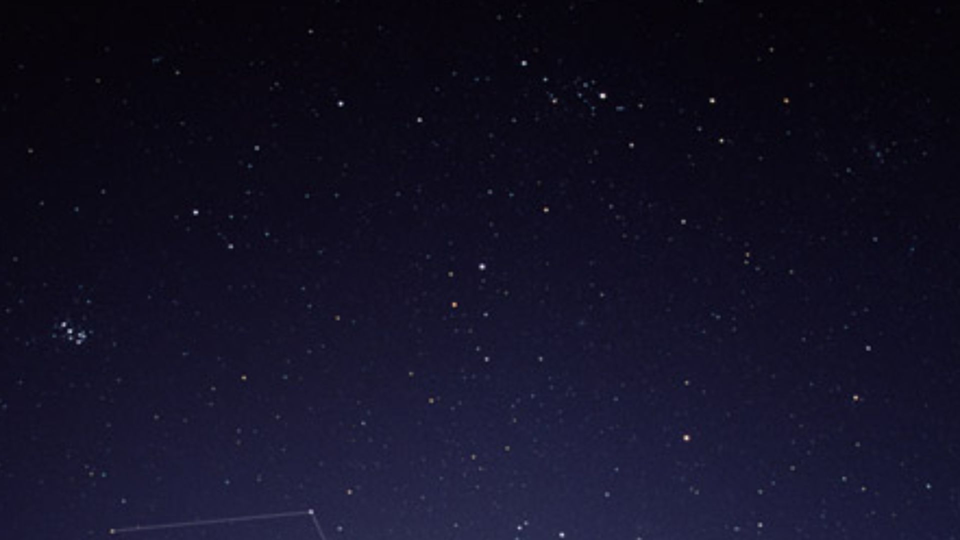 Photography of the constellation Aries, the ram