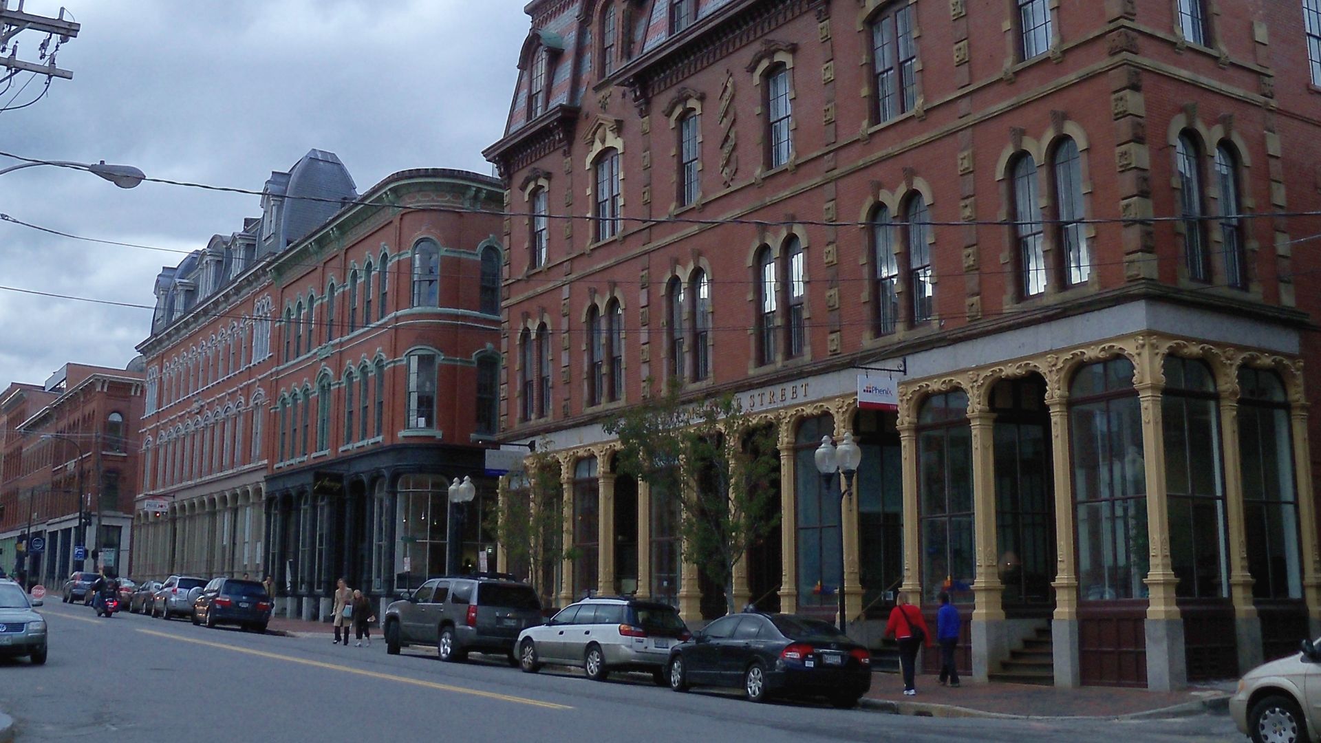 Buildings in downtown Portland, Maine, USA.