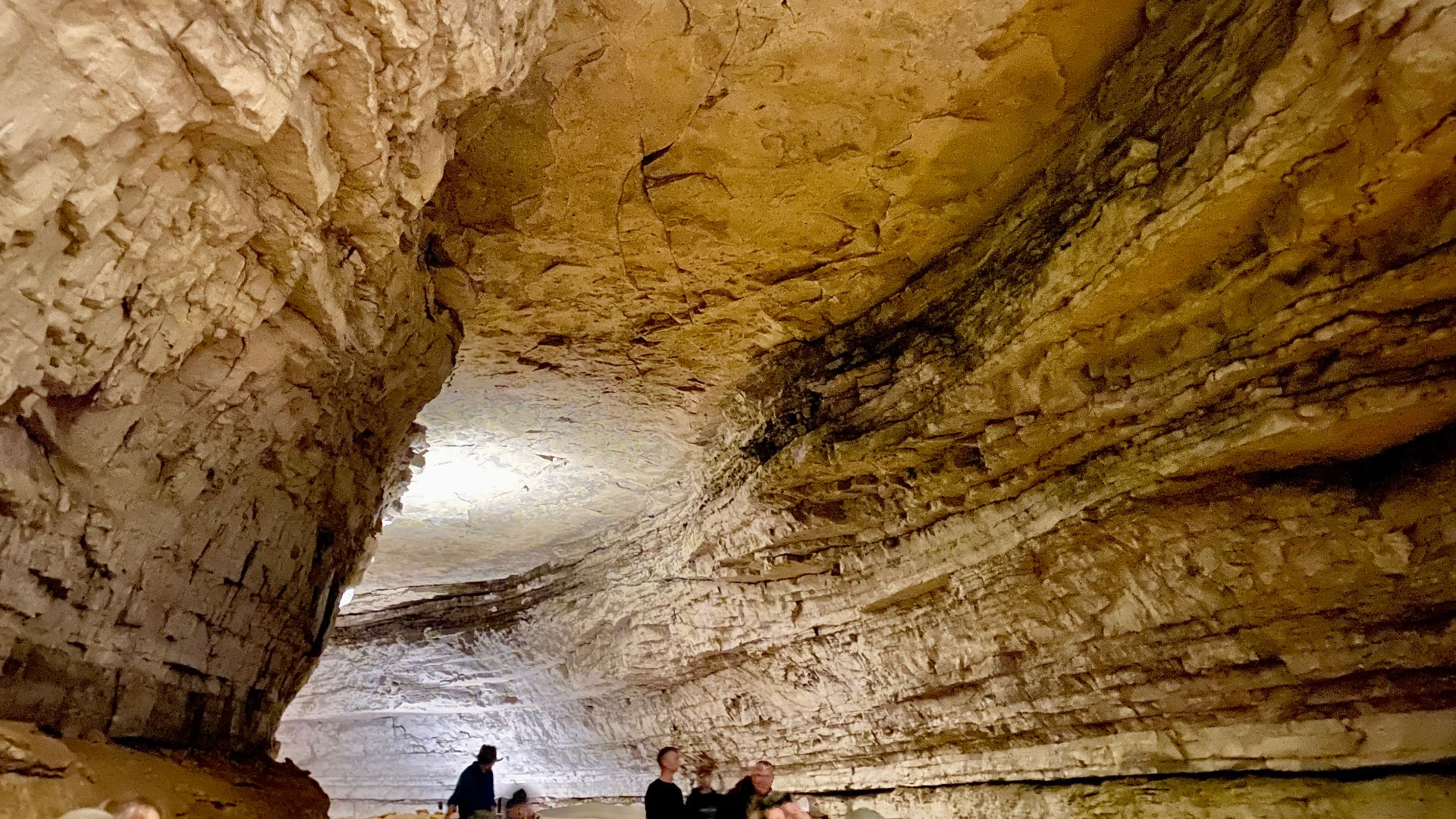 The largest known cave system in the world, the Mammoth-Flint Ridge Cave System, as of 2022, has 426 miles of documented passages, and sits beneath the ground in Mammoth Cave National Park, established in 1941, and was listed as a UNESCO World Heritage Si