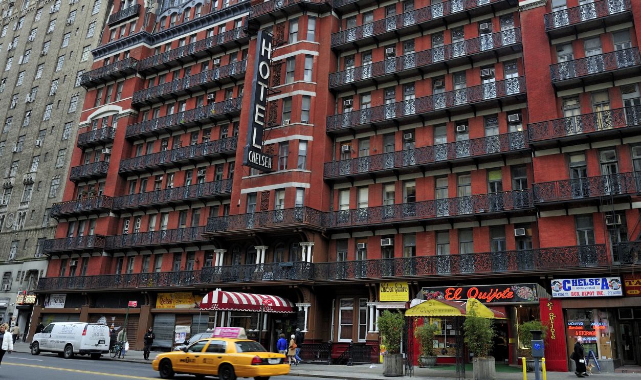 NEW YORK CITY - February. 9. 2011: Historic NYC Chelsea Hotel, landmark hotel known for its history of notable residents, opened in 1884, New York City, USA