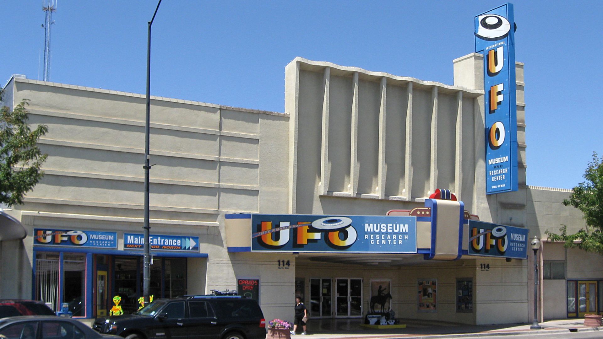 International UFO Museum and Research Center, located at 114 North Main in Roswell, New Mexico.