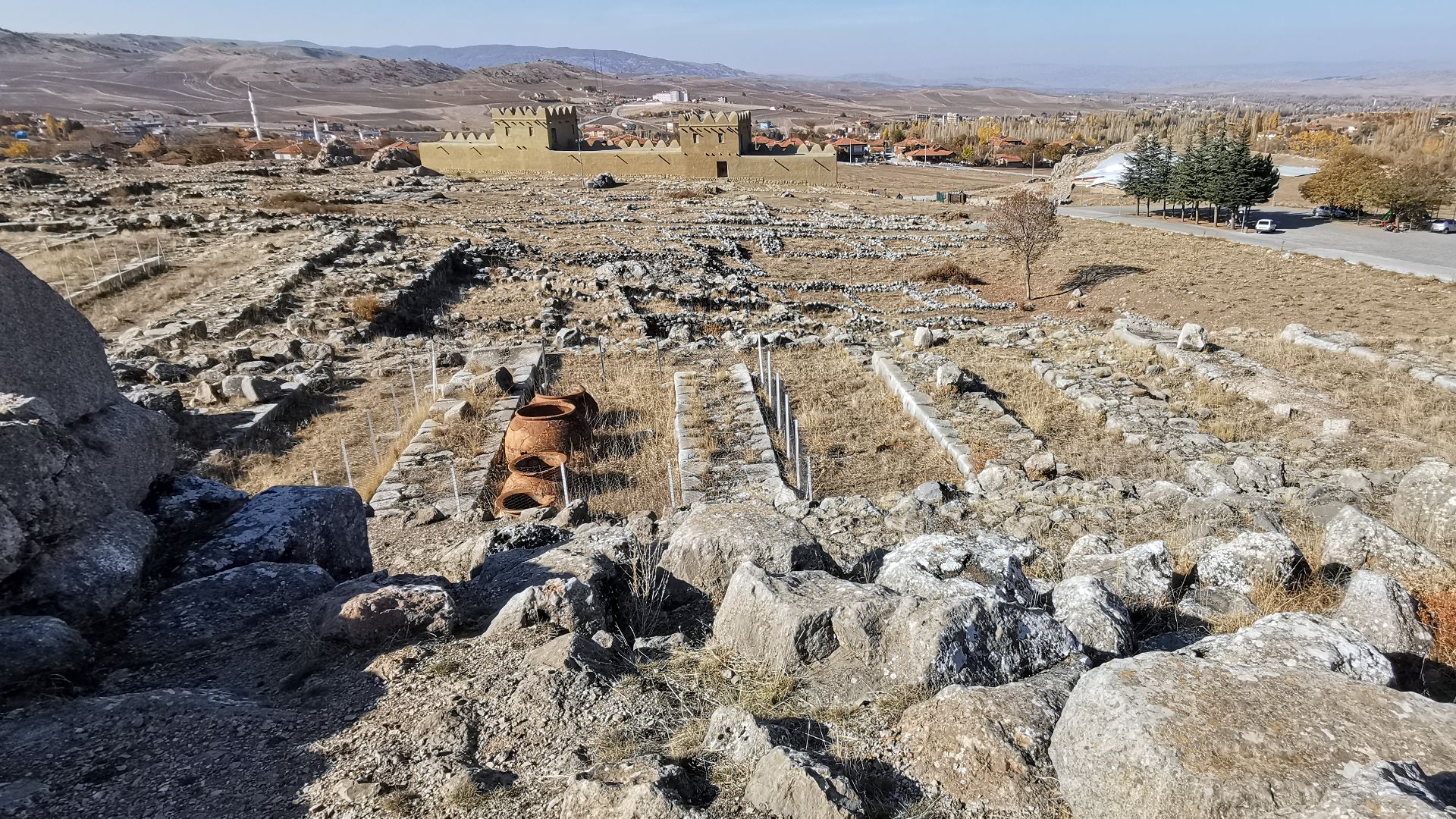 GREAT TEMPLE was located in the Lower City of Hattusa which was the capital of the Hittite Empire. The temple was built in the 14th century BCE.