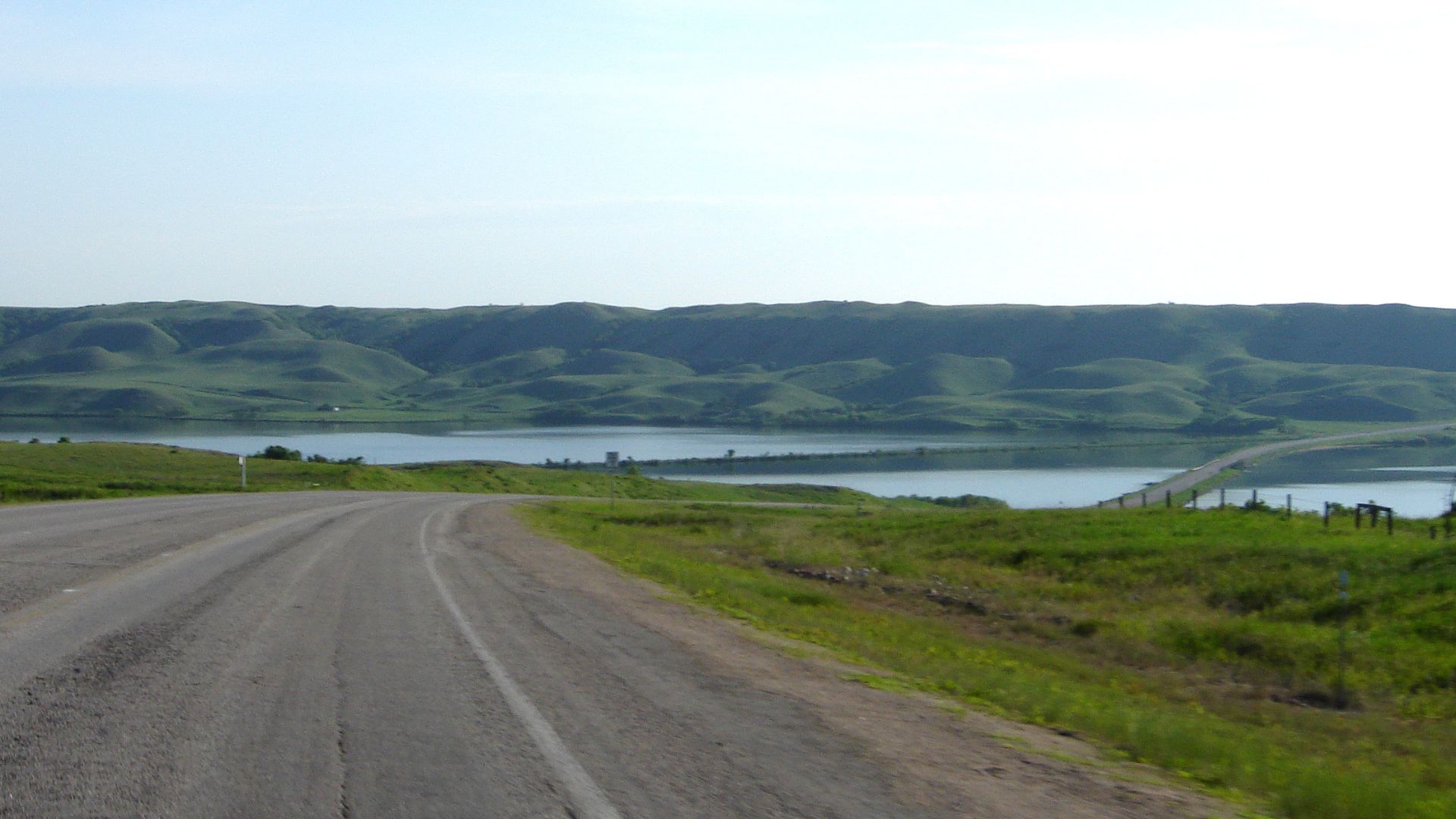 Buffalo Pound Lake' on the Qu'Appelle River
Photo taken from Saskatchewan Highway 2 travelling north from Moose Jaw to Saskatchewan Highway 11
