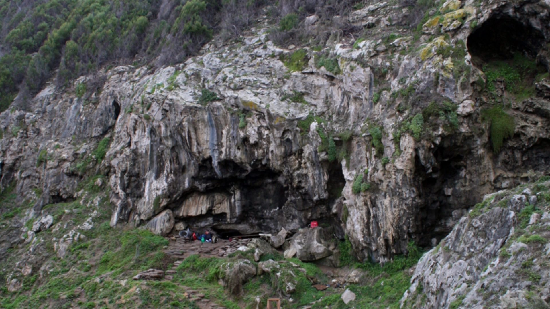 general view of Blombos site, South Africa