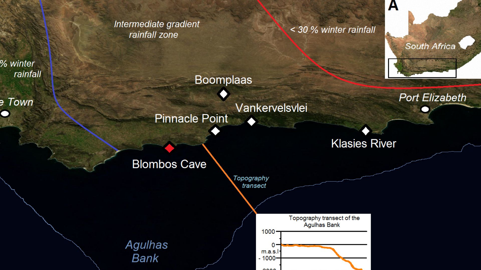 Blombos Cave location