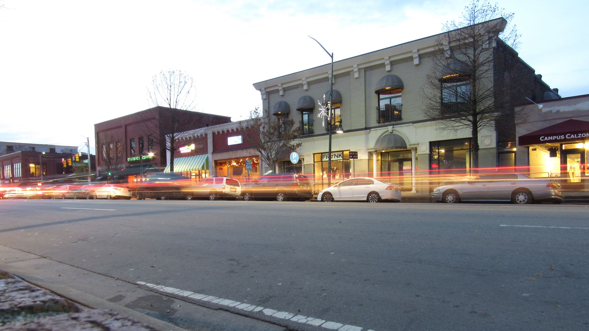 Franklin Street at night