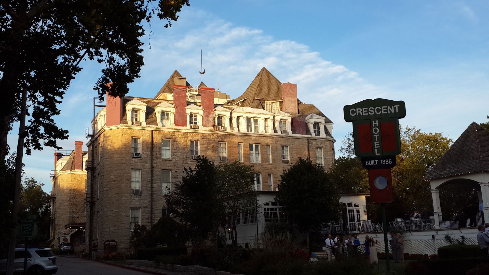 A 2014 photo of the Crescent Hotel in Eureka Springs, Arkansas