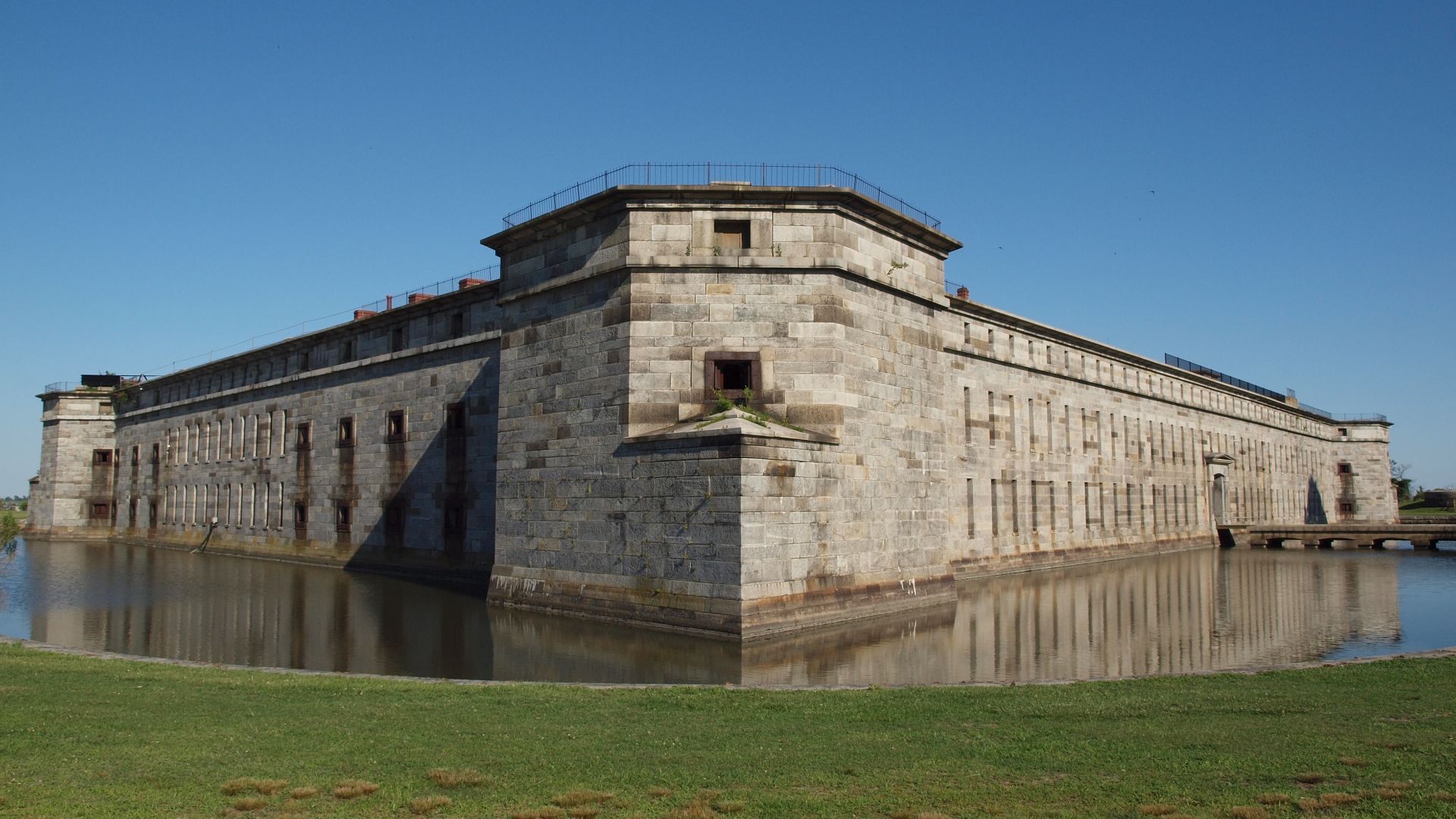Northwest corner of fort.