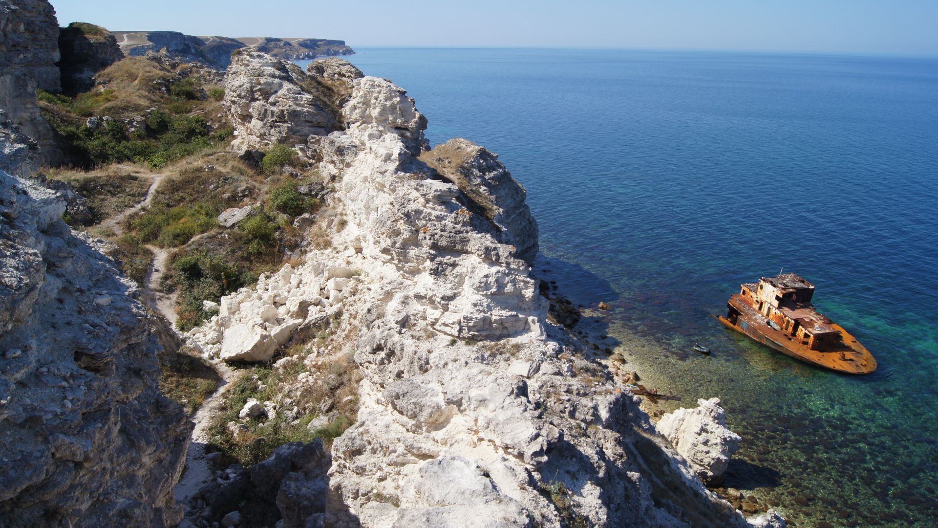 Black Sea, Tarkhankut, Crimea.