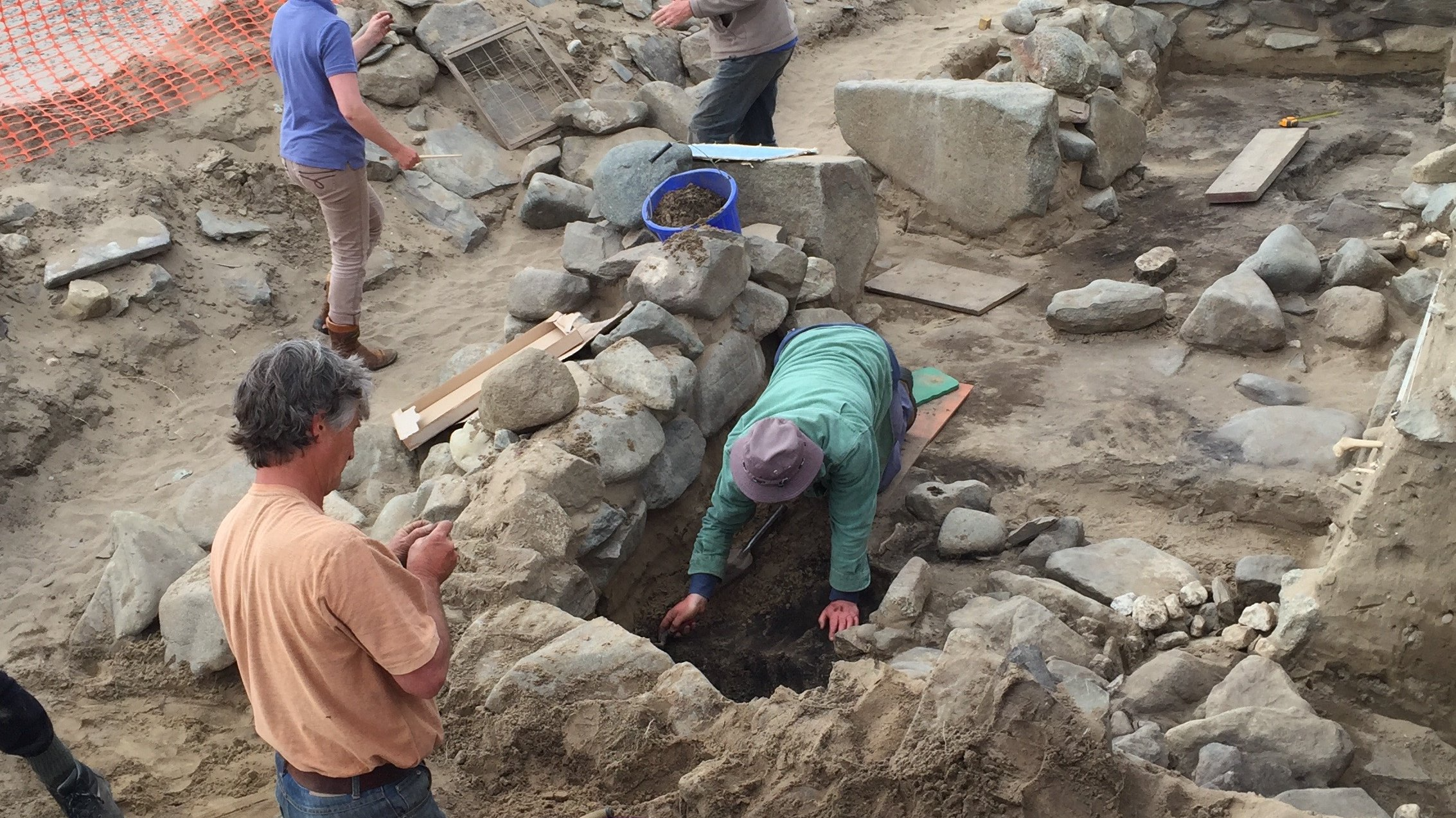 Archaeological Excavation near the sea