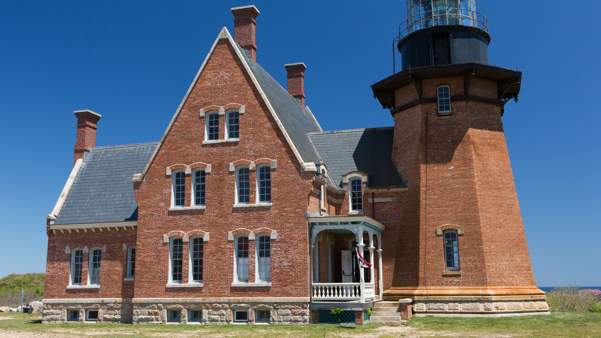 The Block Island Southeast Light in May, 2015.
