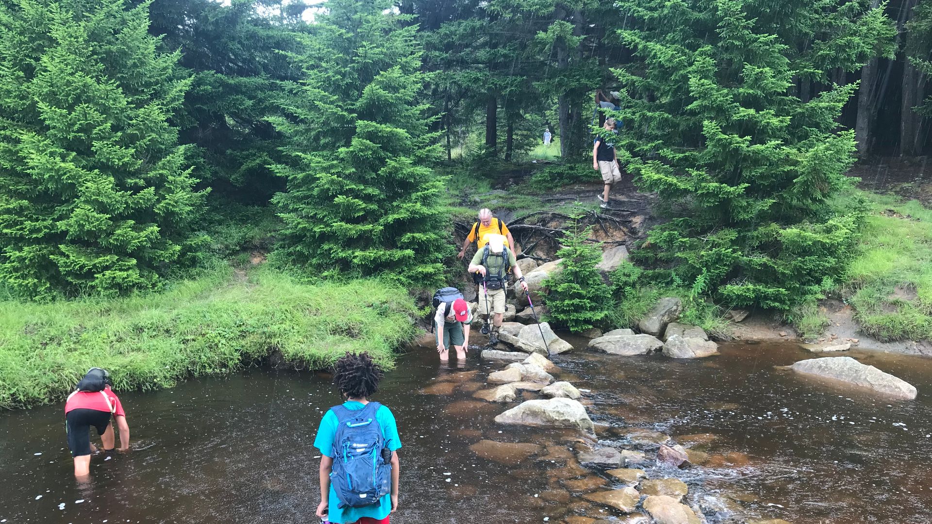 Photographs from a hike at Dolly Sods Wilderness by scout troop from Fairfax, Va in July 2019.