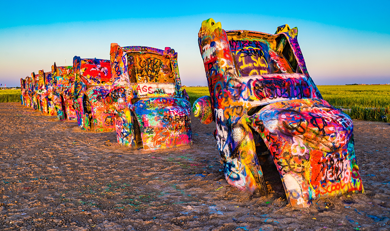 Cadillac Ranch in Amarillo, Texas, May 29, 2025