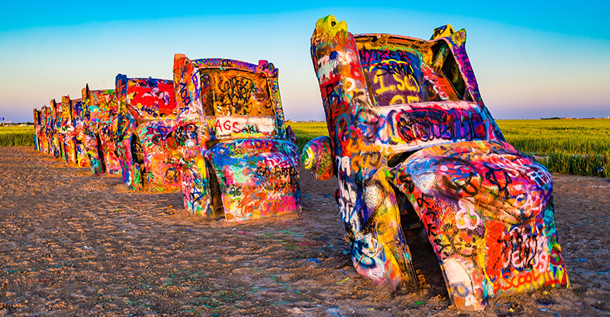 Cadillac Ranch in Amarillo, Texas, May 29, 2025