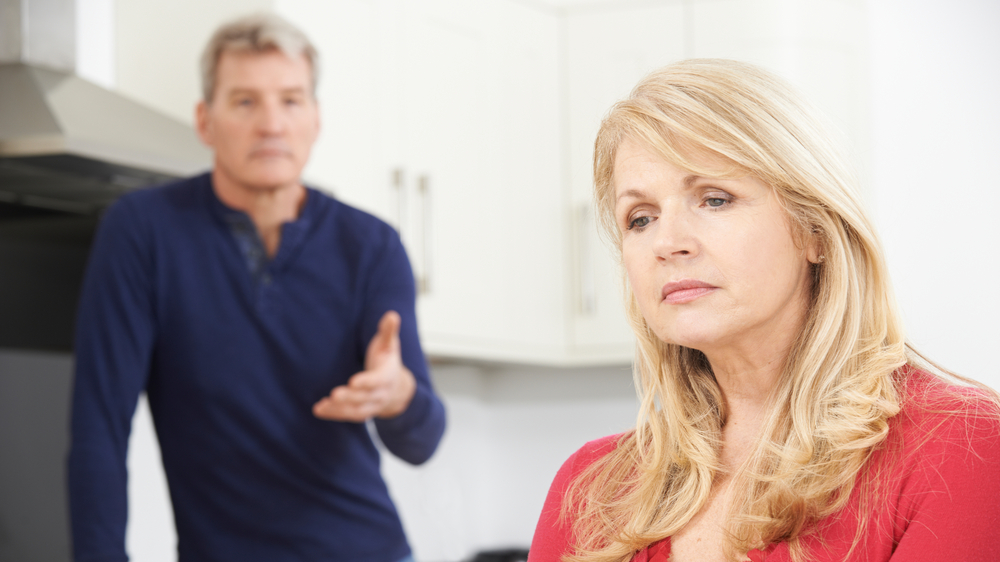 Mature Couple Having Argument At Home
