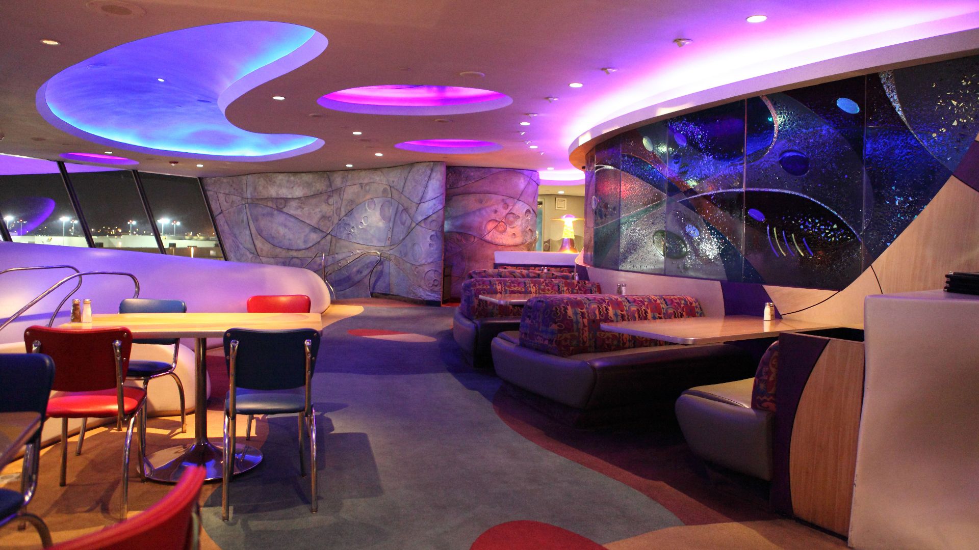 Interior at Encounter Restaurant & Bar at Los Angeles International Airport. See: www.encounterlax.com
