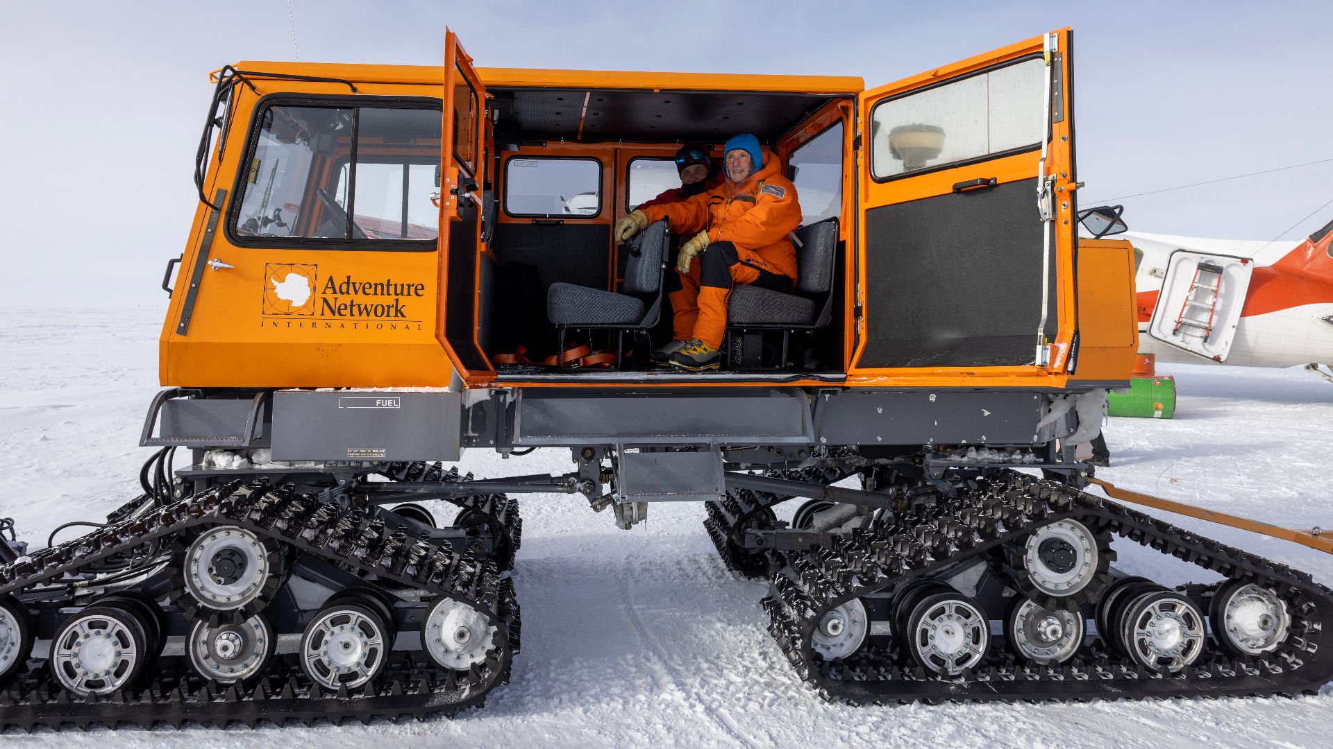 Tracked Vehicle, South Pole. Operated by Antarctic Logistics & Expeditions