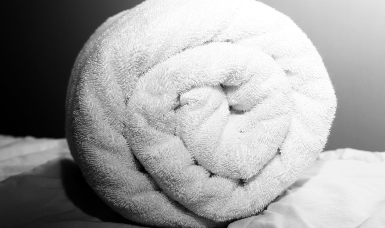 Close up of towel texture