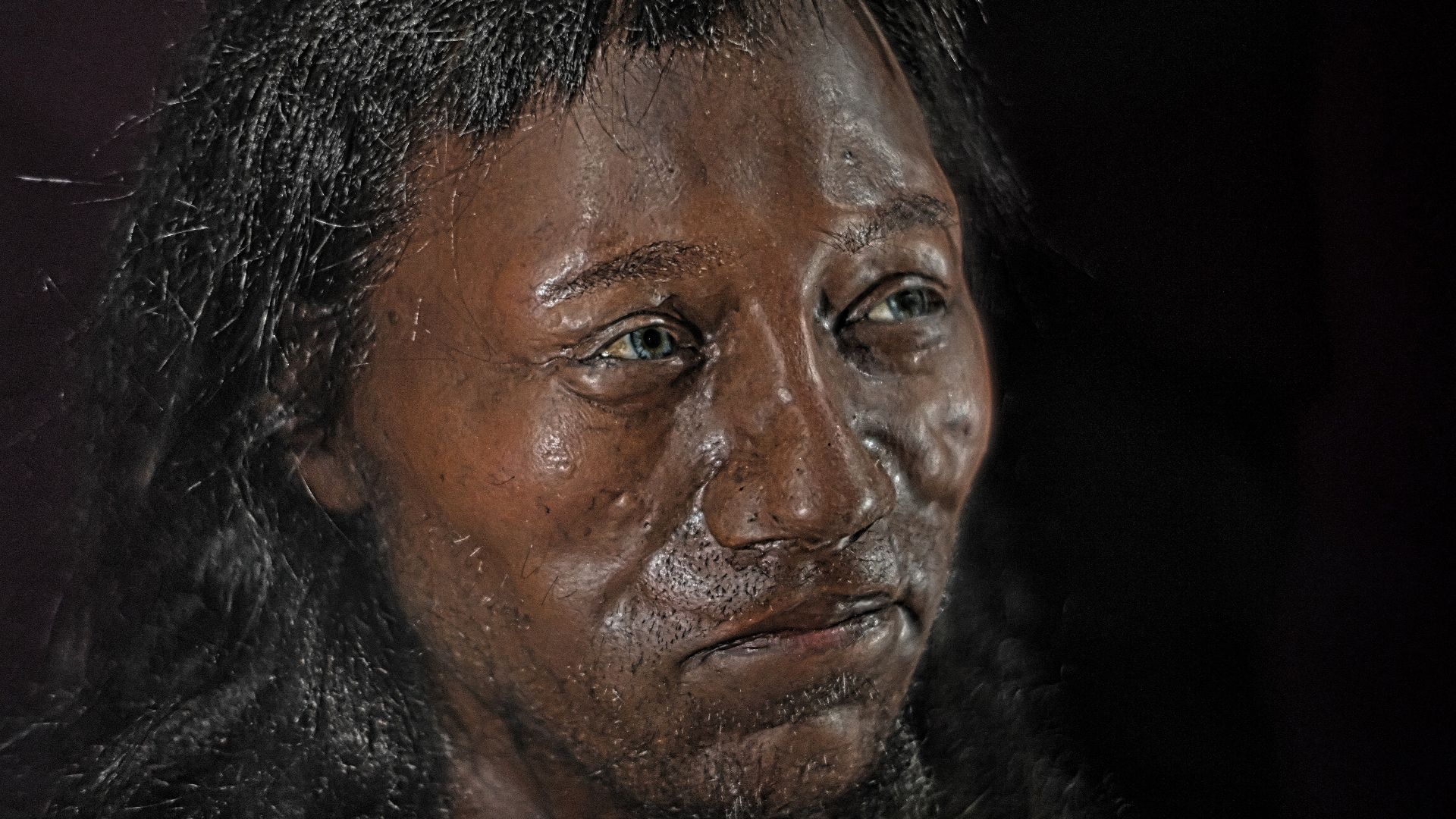 Cheddar Man, National History Museum, London
7Artisans manual lens 35mm F1.2 wide open, ambient light. Natural History Museum, London. This charming reconstruction is based on hard DNA evidence (dark hair, brown skin, blue eyes). Cheddar Man represents th