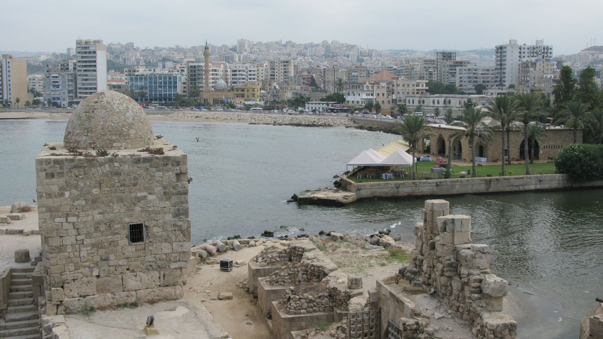 Sidon's Sea Castle (1228). Sidon, Saida, Lebanon.